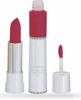 YAWI 2 in 1 Matte liquid Lipstick and Matte Lip gloss Makeup Lipstick(Bridal Mahroon, 7.9)