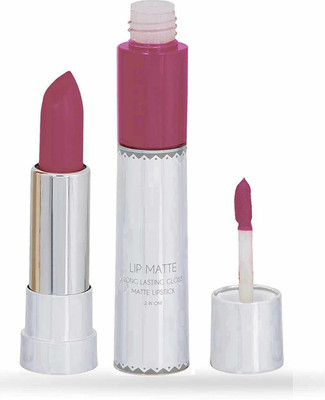 YAWI Liquid & Crayon 2 in 1 Matte Long Lasting Pigment Lip Make up(Magenta, 8 g)