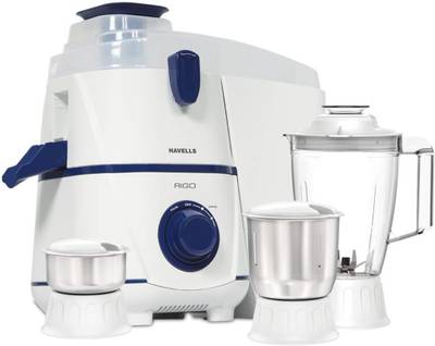 HAVELLS Rigo JMG 500 Juicer Mixer Grinder (3 Jars, Dark Blue)