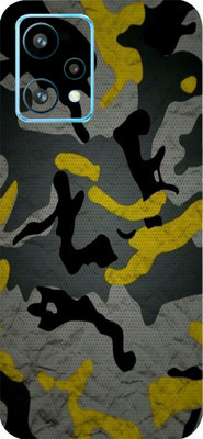 TJ CREATION Realme 9 Pro 5G Mobile Skin(Ultra Super Camouflage Military Yellow Skin With High Matte Finish.)