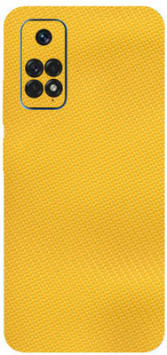 AsSkin Redmi Note 11, redmi note 11 Mobile Skin(Ultra Super Yellow Carbon Fiber With High Matte Finish..,)
