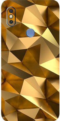 Mclaxa Golden Poly Mobile Back Skin., Golden Poly, Mi Redmi Y2 Mobile Skin(Golden Poly Skin With Super Matte Finish.)