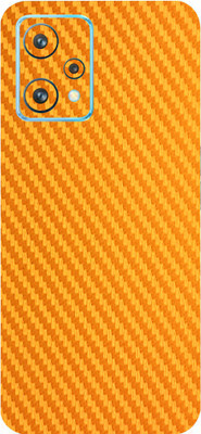 TJ CREATION Realme 9 Pro 5G Mobile Skin(Ultra Super Golden Carbon Fiber Skin With High Matte Finish.)
