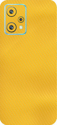 TJ CREATION Realme 9 Pro 5G Mobile Skin(Ultra Super Yellow Carbon Fiber Skin With High Matte Finish.)