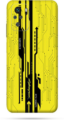 WeCre8 Skin's Xiaomi Redmi Note 10S, Cyberpunk Yellow Mobile Skin(Multicolor)