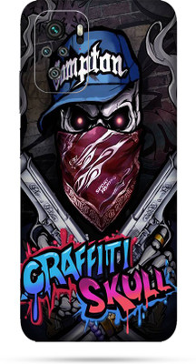 OggyBaba Xiaomi Note 10s Mobile Skin(Skull Graffti Multicolor Skin With Ultra Matte Finish)