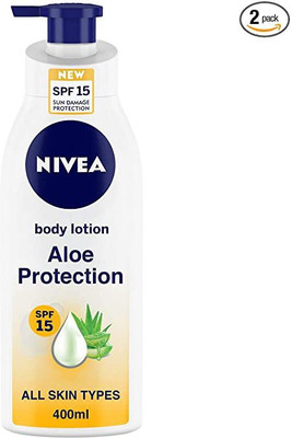 NIVEA ALOE PROTECTION ALL SKIN TYPE MOISTURE CARE BODY LOTION 400 ML ,X 1 (400)