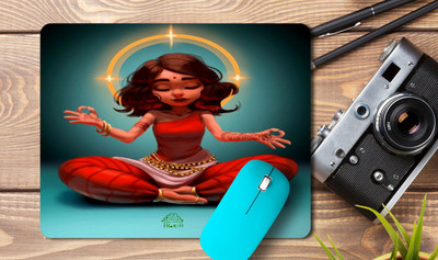 kd retail Printed mousepad for laptop/Desktop A55 Mousepad(Black)