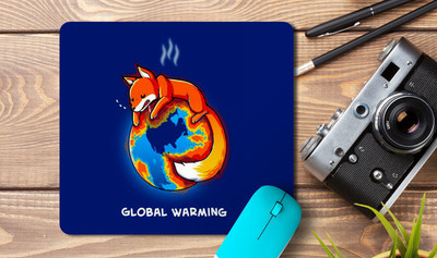 kd retail Printed mousepad for laptop/Desktop A93 Non Slip Base Mousepad(Black)