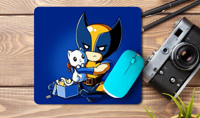 kd retail Designer Mouse Pad Non-Slip Rubber Base Mouse pad for Laptop & Desktop Mousepad(Black)