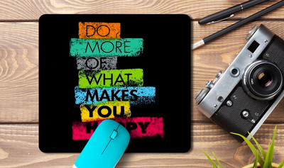 kd retail Printed mousepad for laptop/Desktop A53 Non Slip Base Mousepad(Black)