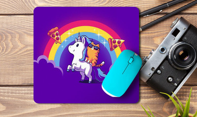 kd retail Printed mousepad for laptop/Desktop A65 Non Slip Base Mousepad(Black)