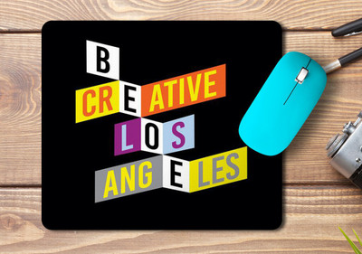 kd retail Printed mousepad for laptop/Desktop A60 Non Slip Base Mousepad(Black)