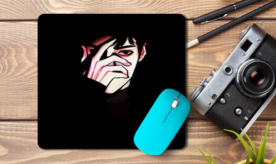 kd retail Printed mousepad for laptop/Desktop A7 Non Slip Base Mousepad(Black)