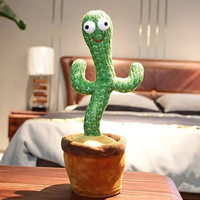Tiny Miny Dancing Cactus Toy for Baby Funny Cactus Talking Toy for Baby(Multicolor)