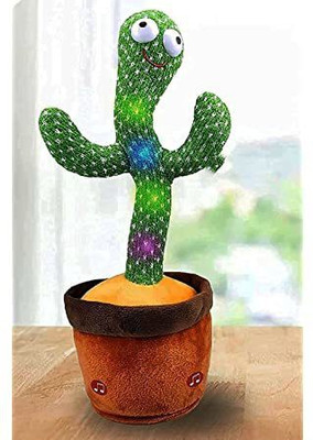 AS TRADERS ™Dancing Musical Cactus Talking Toy, Rigel And Singing Recording Fun Toys(Multicolor)