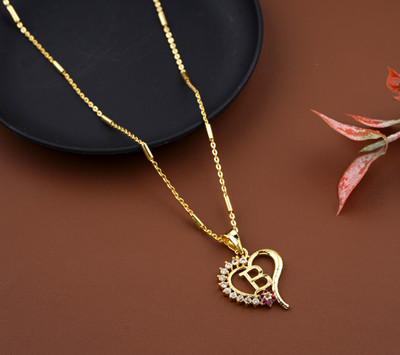 BOGHRA SALES Diamond, Ruby Gold-plated Plated Alloy Chain Set
