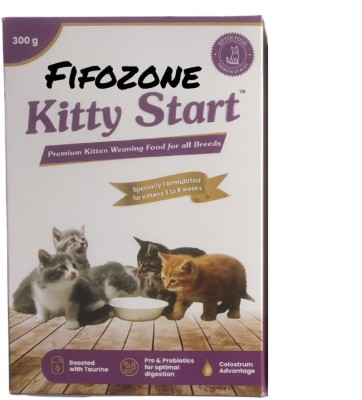 fifozone Skyec KItty Start Premium Kitten weaning food for all breads cats 300 gm 0.3 kg Dry New Born, Senior, Young Kitten Food