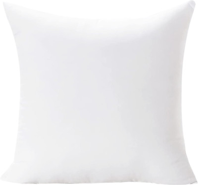 Divine Casa Microfibre Cushion Pack of 1 Solid(White)