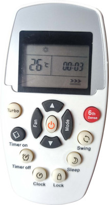 Axelleindia Infrared Compatible Replacement DG11E5-05 AC Remote For Whirlpool AC Remote Controller(White)