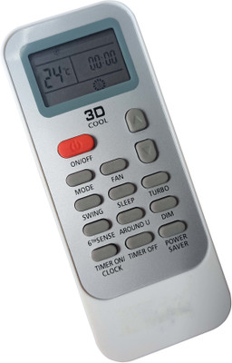 Axelleindia Infrared Compatible Replacement DG11J1-11, DG11J1-34 AC Remote For Whirlpool AC Remote Controller(White)