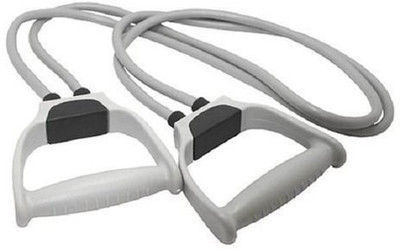 ADONYX 2 Tubes Workout Exercise Resistance Bands with Handles Resistance Tube(Grey)