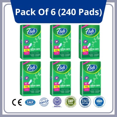 7 Soft Ultra Cottony Care Sanitary Pad(Pack of 6)