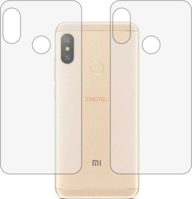 ZINGTEL Back Screen Guard for MI A2 LITE (Matte Finish)(Pack of 2)