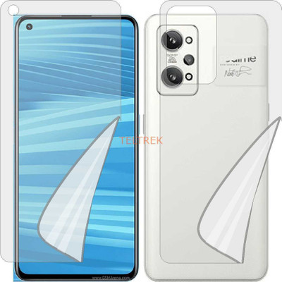 TELTREK Front and Back Tempered Glass for REALME GT 2 (Edge To Edge TPU Full Coverage)(Pack of 2)