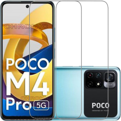Chronic Tempered Glass Guard for POCO M4 Pro 5G(Pack of 2)