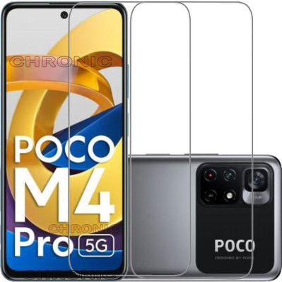 Chronic Tempered Glass Guard for POCO M4 Pro 5G(Pack of 2)