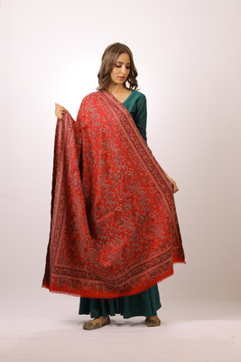 swi stylish Wool Woven Women Shawl(Beige)