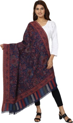 swi stylish Wool Woven Women Shawl(Dark Blue)