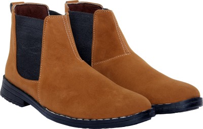 rodox Chelsea Hi Ankle Boots For Men(Tan)
