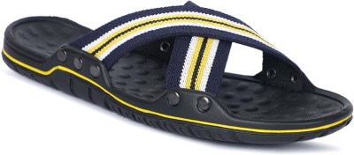 anugrahapradha Men Flip Flops(Yellow, White, Navy , 10)