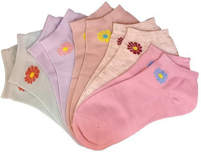 Sting Bee Women Solid Ankle Length(Pack of 5)