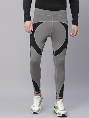 JUMP USA Color Block Men Grey Tights