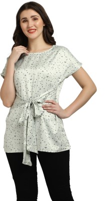 Smarty Pants Casual Printed Women Light Green Top