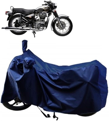 AutoKick Two Wheeler Cover for Royal Enfield(Electra Delux, Blue)