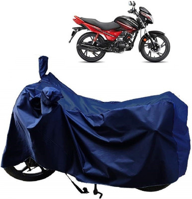 AutoKick Two Wheeler Cover for Hero(Glamour FI, Blue)