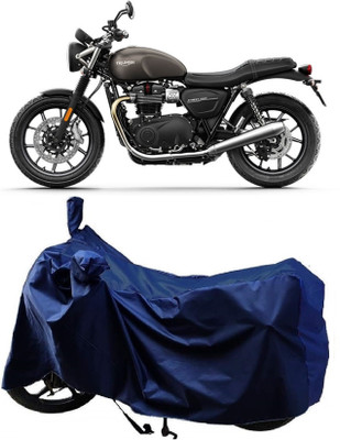 Autoprime Two Wheeler Cover for Triumph(Street Twin BS6, Blue)