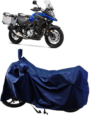 Autoprime Two Wheeler Cover for Suzuki(V Strom 650, Blue)