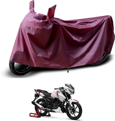 KEDIT Two Wheeler Cover for TVS(Apache 150, Maroon)