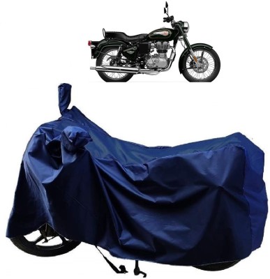 AutoKick Two Wheeler Cover for Royal Enfield(Standardv, Blue)