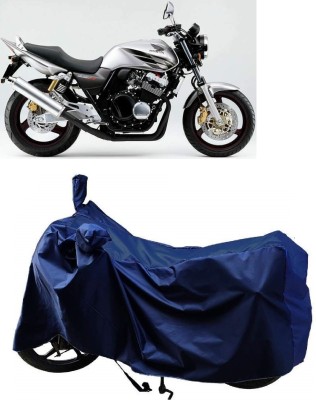 AutoFave Two Wheeler Cover for Honda(CB 400, Blue)