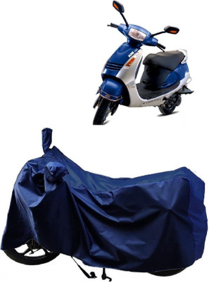 Autoprime Two Wheeler Cover for Kinetic(Nova EX, Blue)