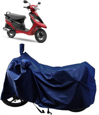 AutoKick Two Wheeler Cover for TVS(Scooty Pep Plus, Blue)