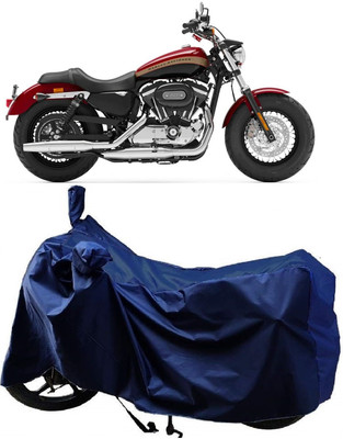 Autoprime Two Wheeler Cover for Harley Davidson(1200 Custom, Blue)