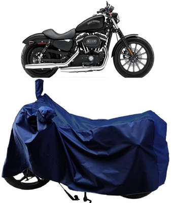 AutoFave Two Wheeler Cover for Harley Davidson(Iron 883, Blue)