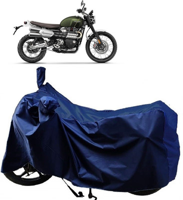 Autoprime Two Wheeler Cover for Triumph(Scrambler, Blue)